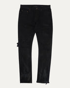 Oil Stain Distressed D02 Jeans