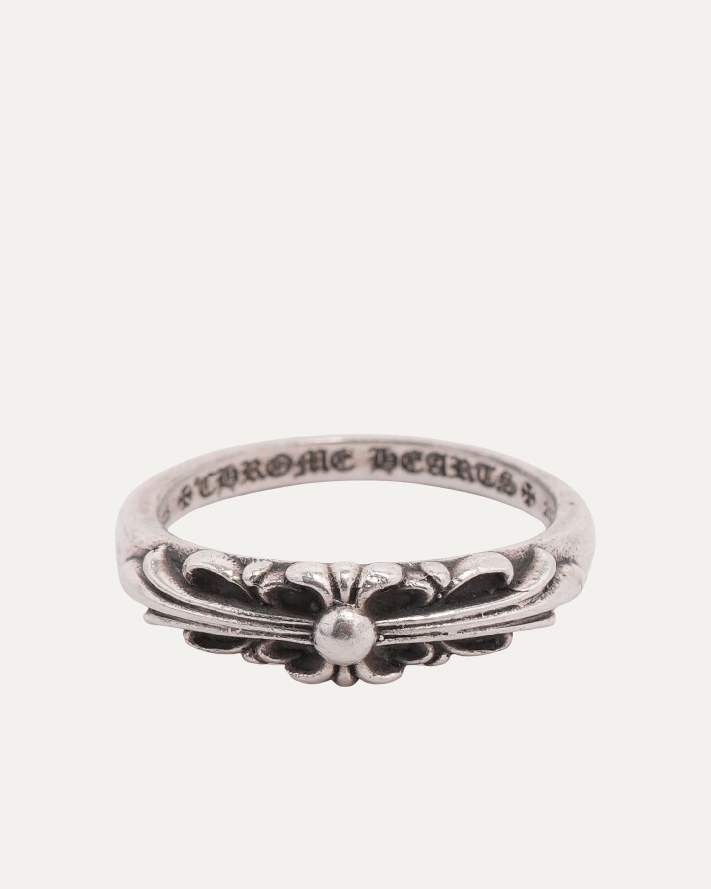 Mini Floral Cross Ring