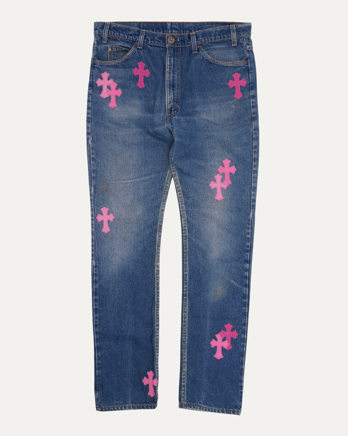 Levi's 517 Orange Tab Cross Patch Jeans