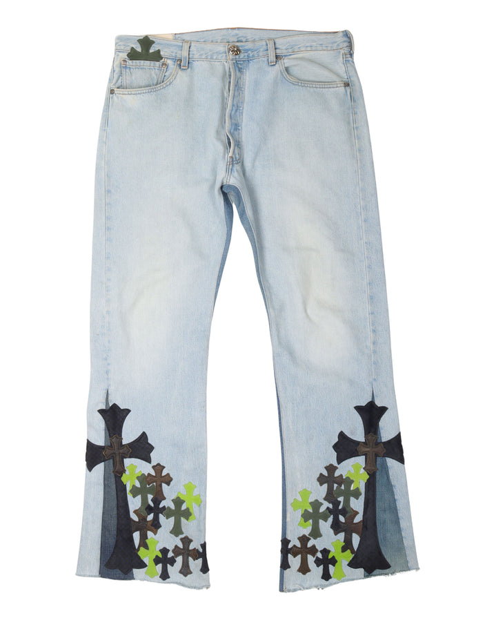 Levi's Aspen Flared Cross Patch Jeans