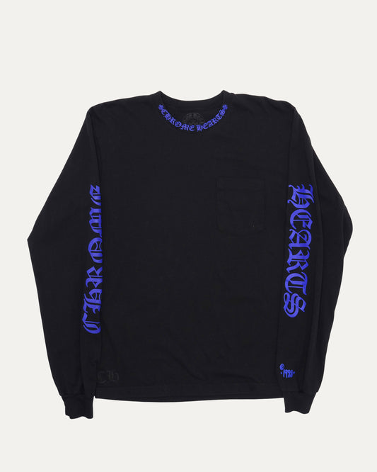 Neck Logo Pocket Long Sleeve T-Shirt