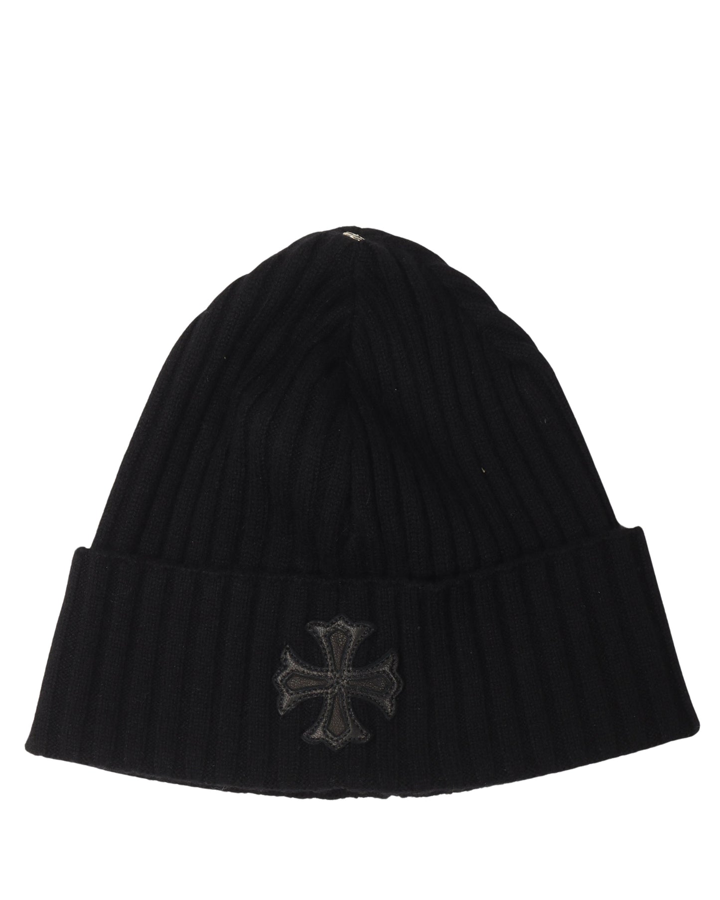 Plus Cross Patch Cashmere Beanie