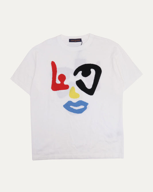 Intarsia Knit Face T-Shirt