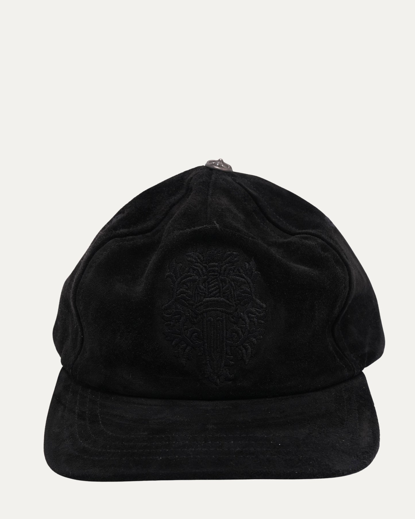 Suede Embroidered Vine Dagger Hat