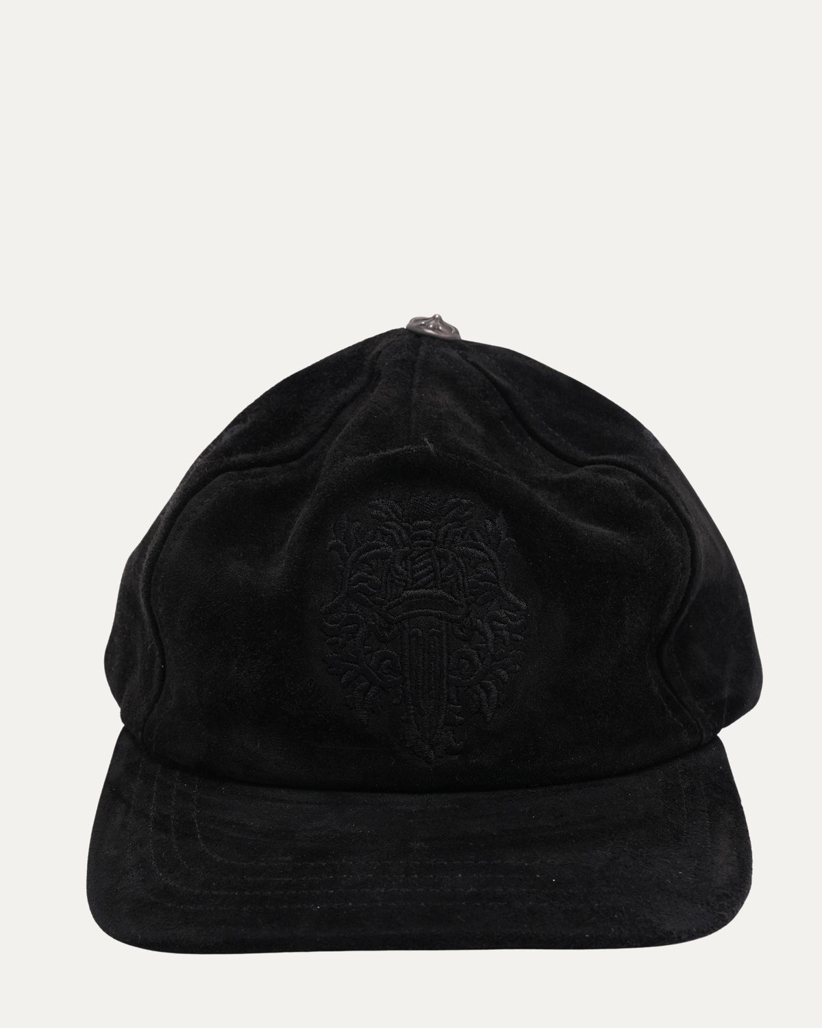 Suede Embroidered Vine Dagger Hat