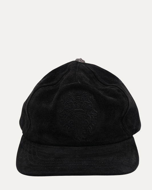 Suede Embroidered Vine Dagger Hat