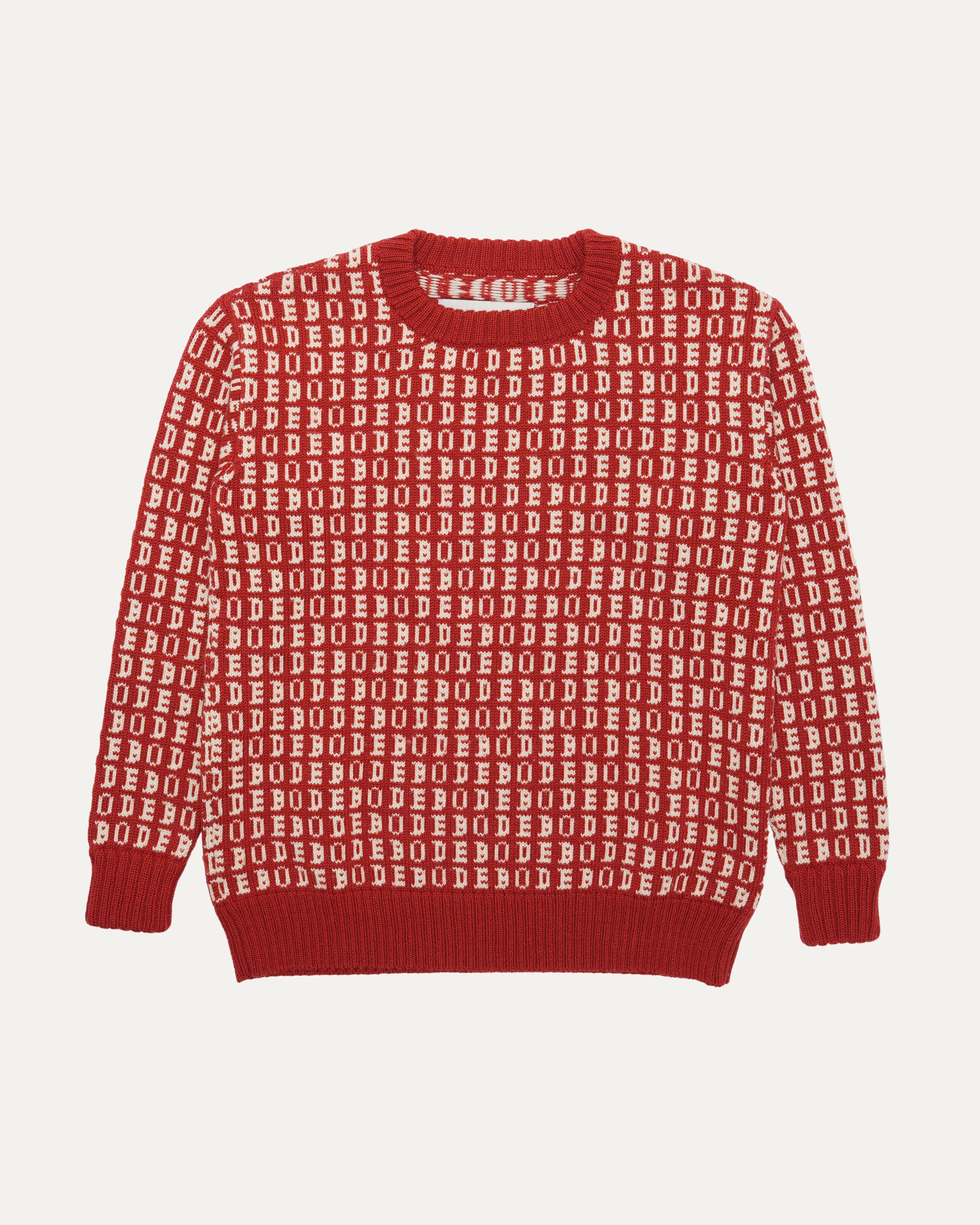 Signature Logo Jacquard Wool Sweater