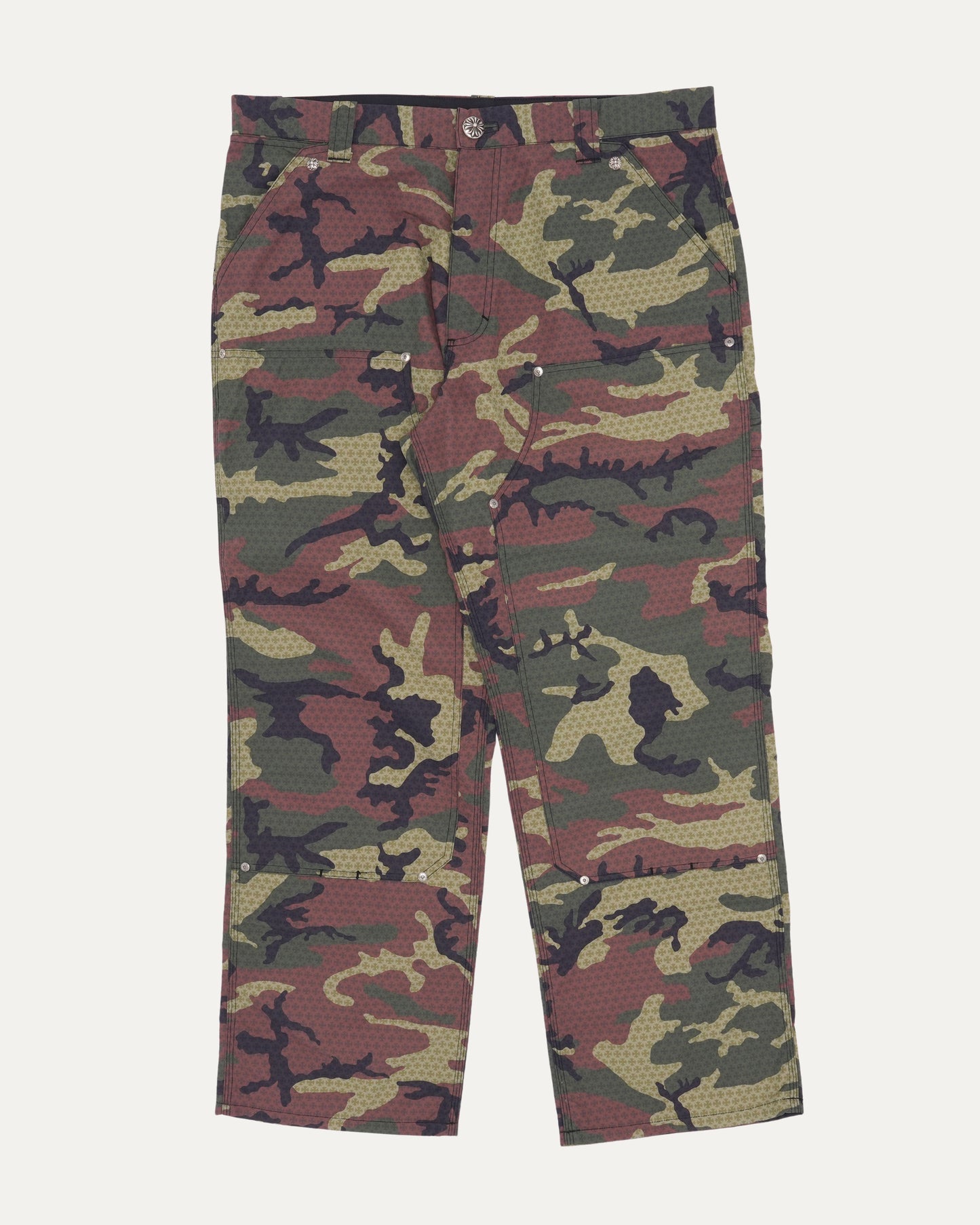 Camouflage Nylon Double Knee Pants