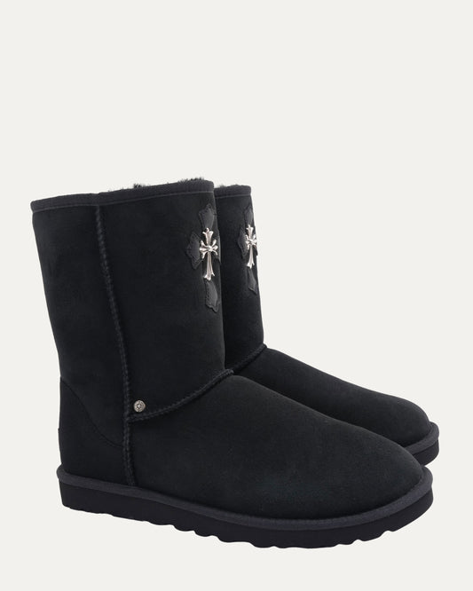 Cross Patch Embellished Ugg Boots