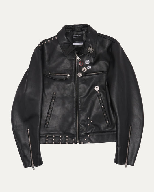 Sid Leather Jacket with Studs