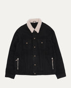 Shearling Collar Denim Trucker Jacket