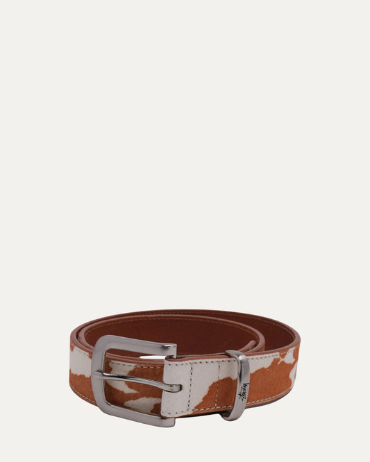 Cow Print Dress Belt