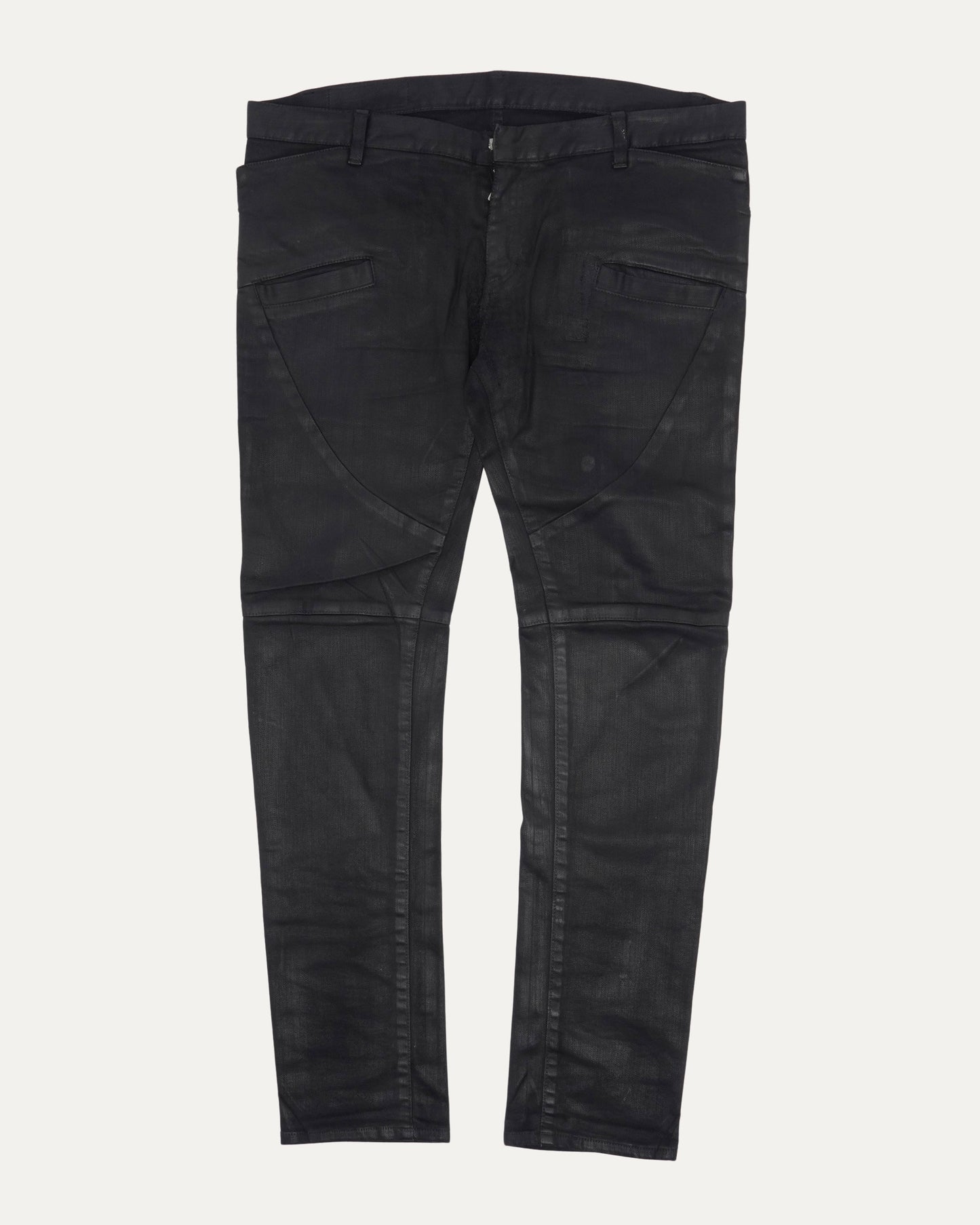 Waxed Biker Jeans