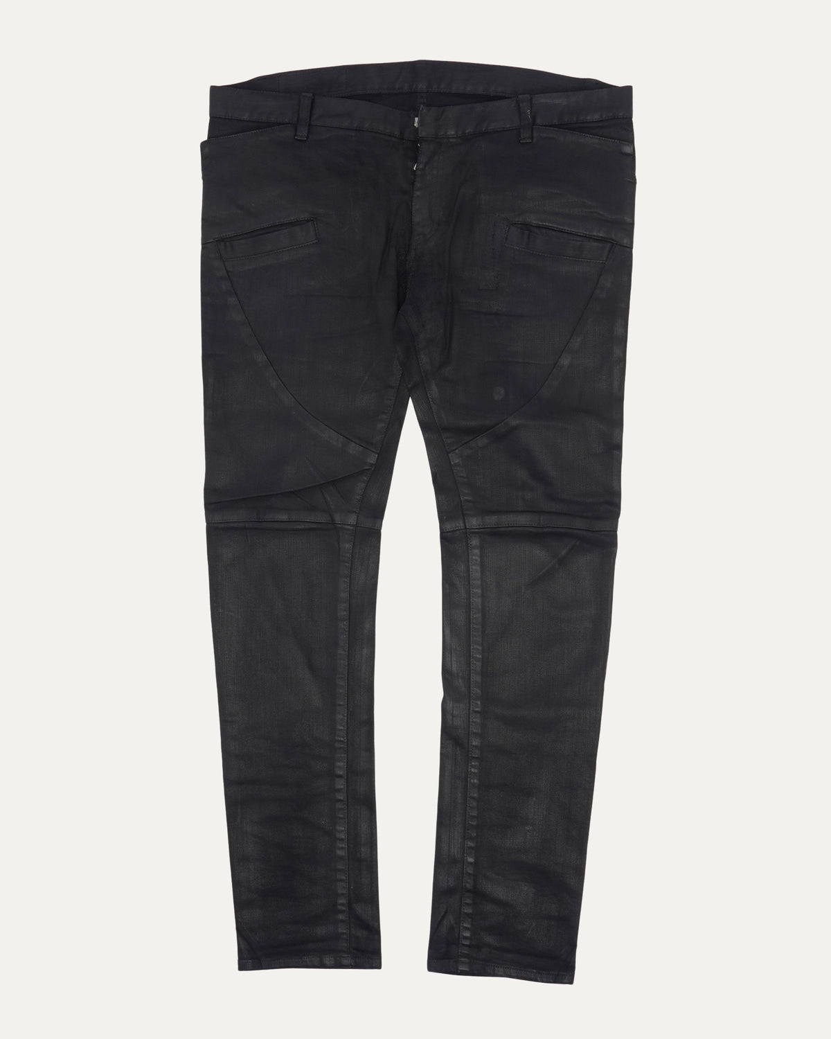 Waxed Biker Jeans