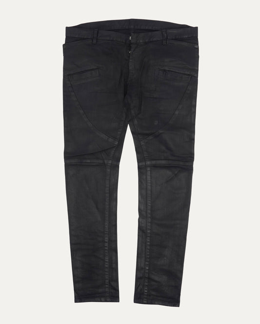 Waxed Biker Jeans