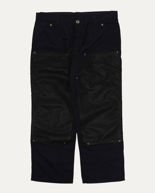 Nylon and Leather Double Knee Pants