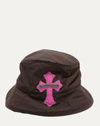 Nylon Cross Patch Chum Bucket Hat