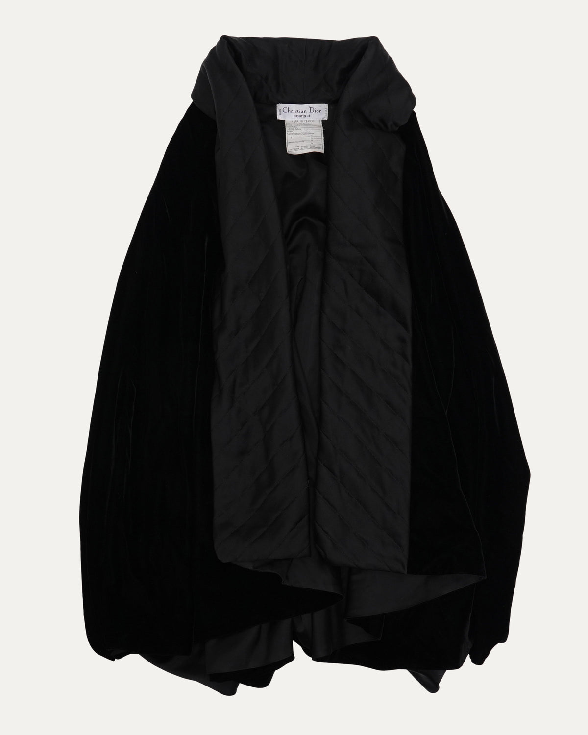 Quilted Velvet Cape