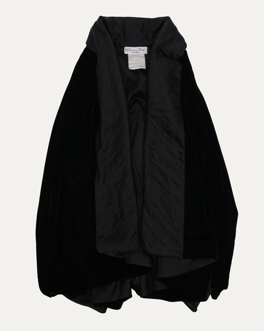 Quilted Velvet Cape