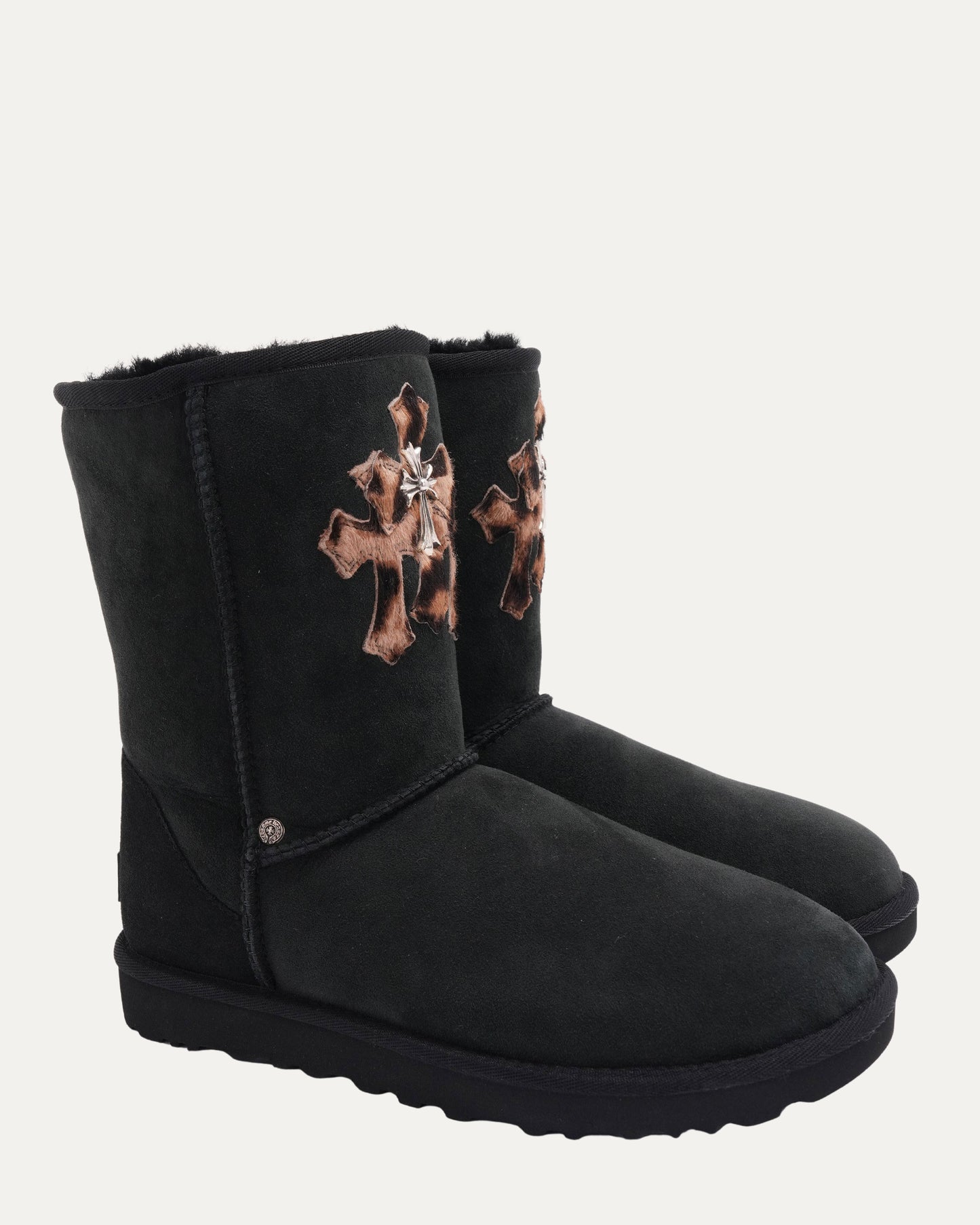 Cross Patch Embellished Ugg Boots