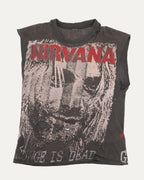Nirvana Grunge is Dead Cut Off T-Shirt