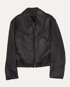 Boxy Leather Blouson