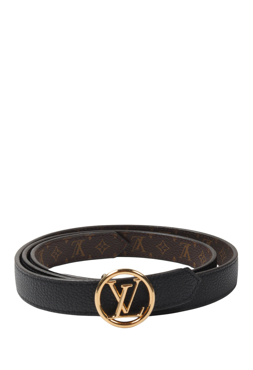 Reversible Monogram Canvas & Epi Leather 35mm LV Circle Belt