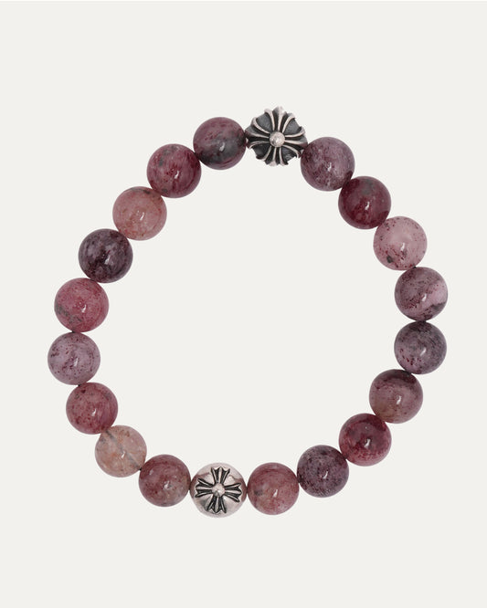 8mm Lepidolite Multi Charm Bead Bracelet