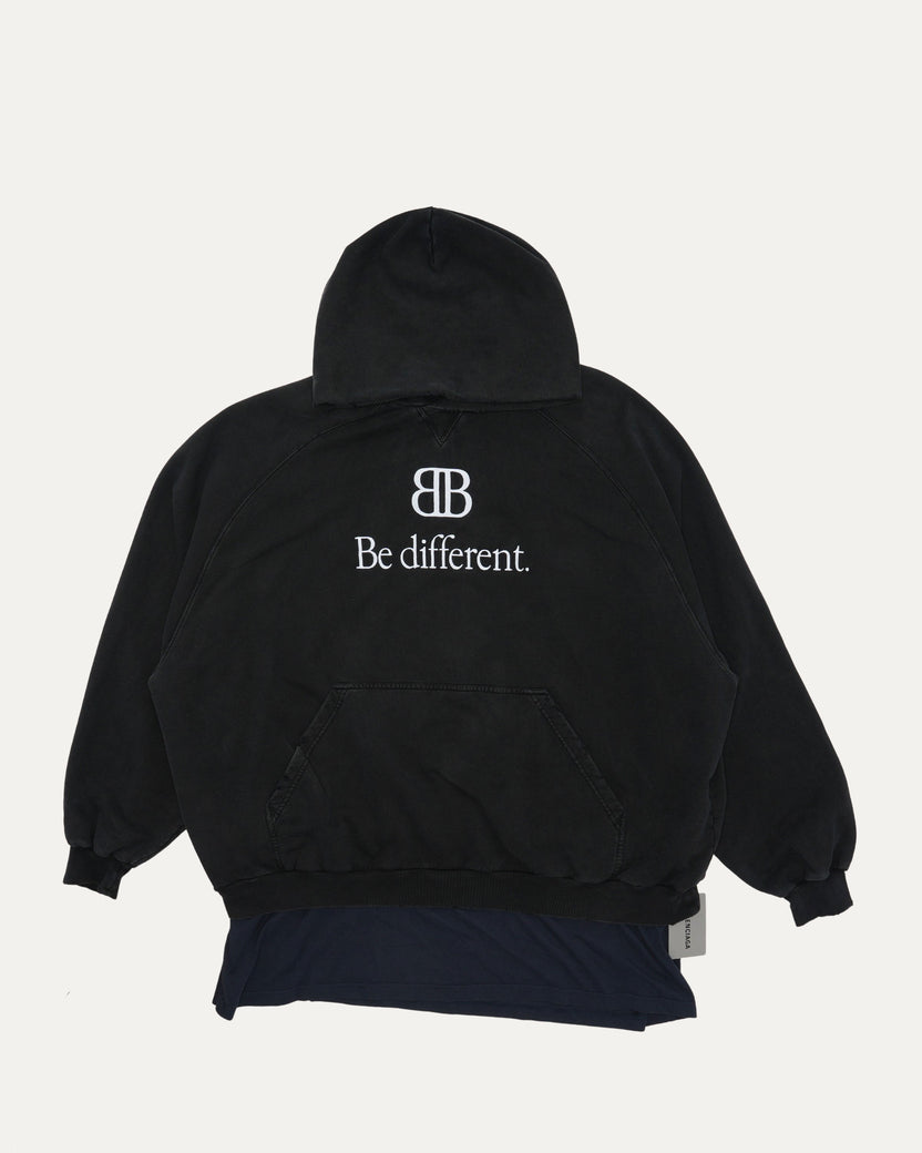 Layered 'Be Different' Hoodie