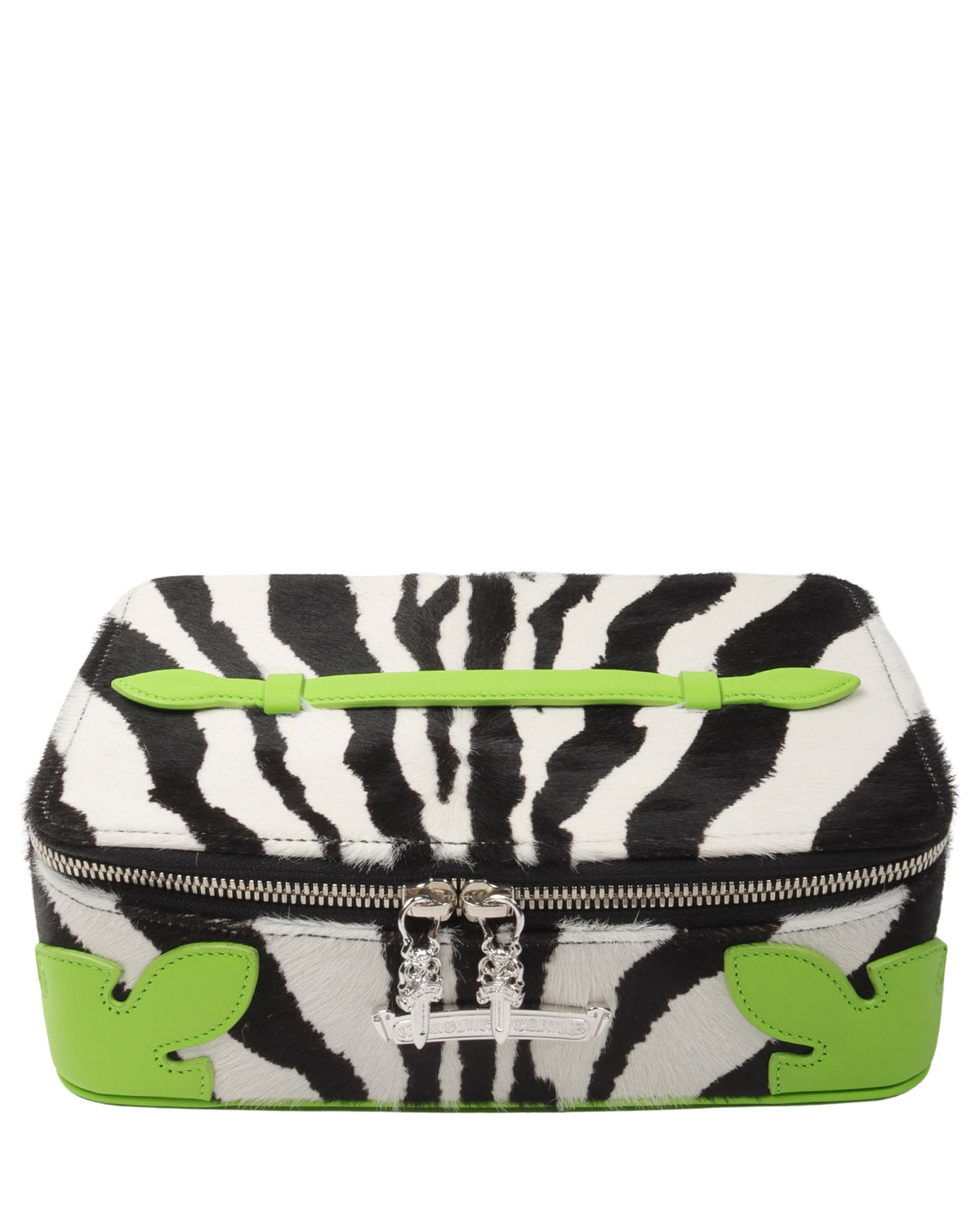Leather & Pony Hair Jewelry Case