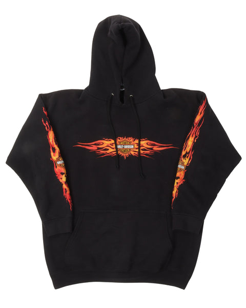 Vintage Harley Davidson Hangtown Flame Logo Hoodie – Justin Reed