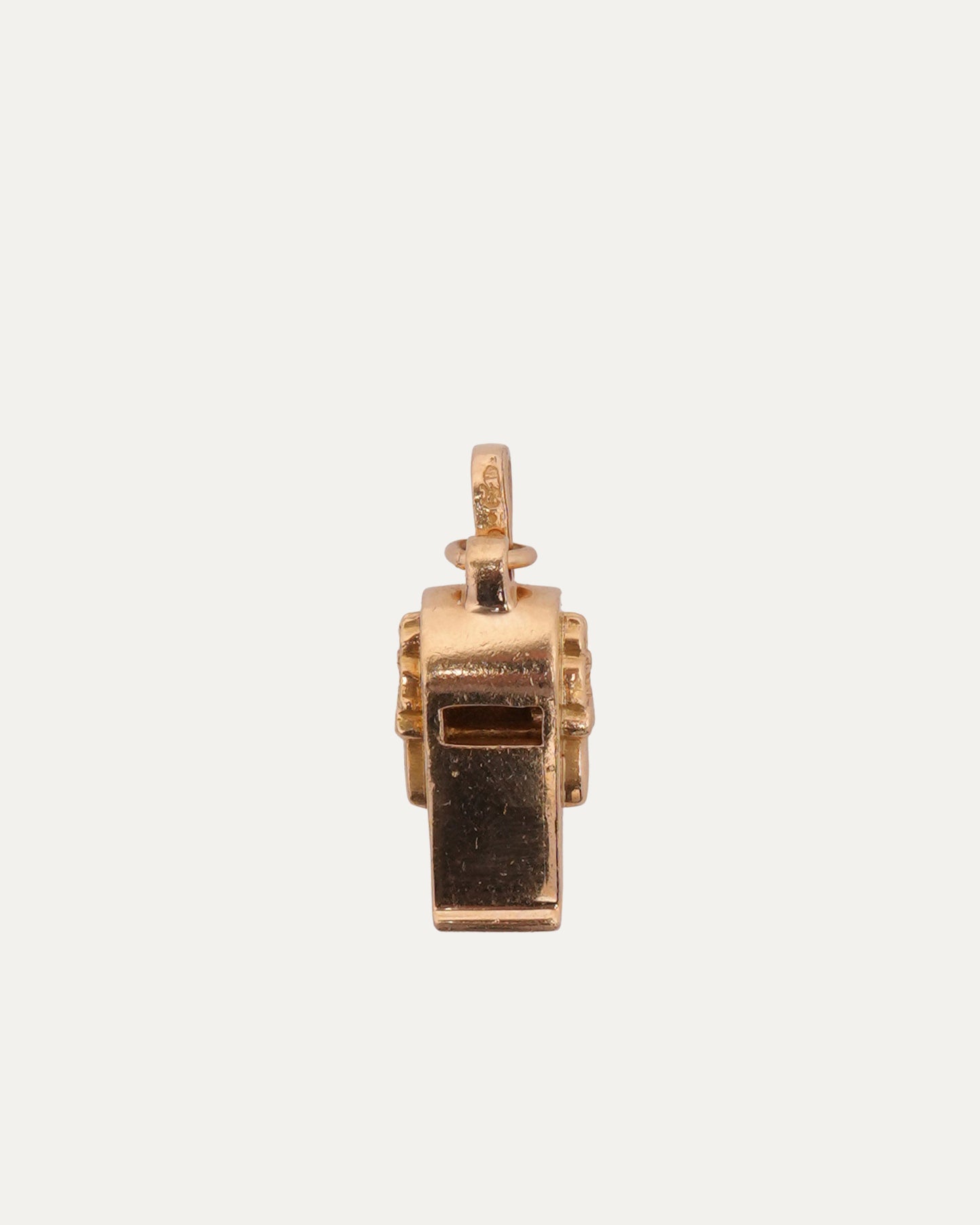 Gold Whistle Pendant
