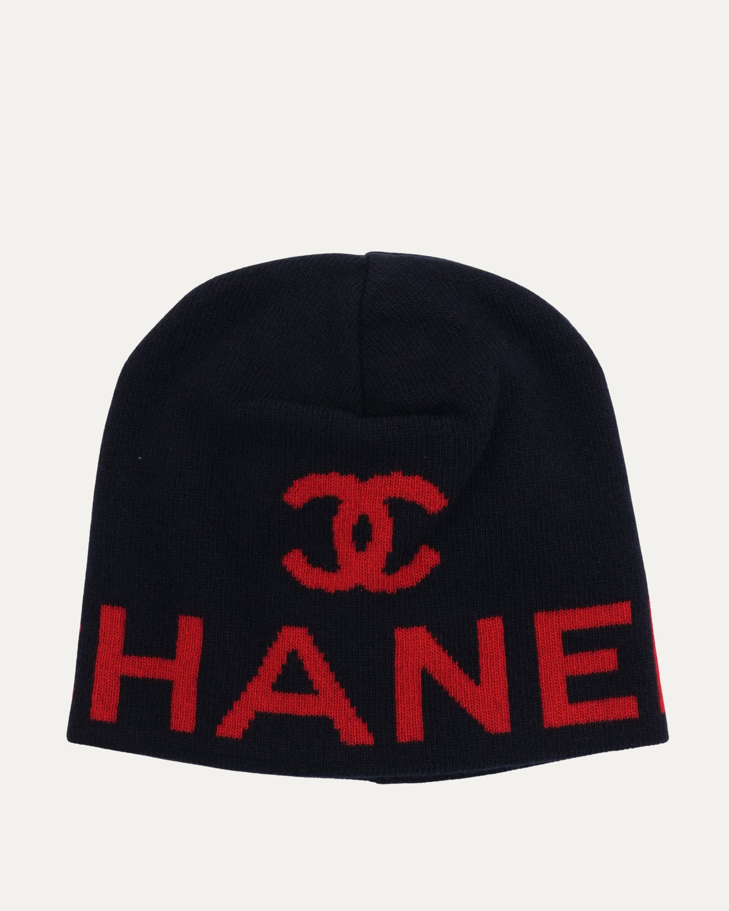 Cashmere-Wool Blend CC Knit Beanie