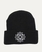 Plus Cross Embroidered Beanie