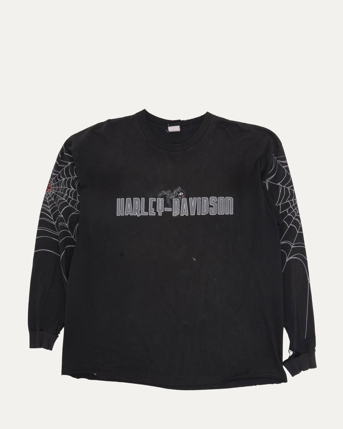 Harley Davidson Black Widow Spider Web Chicago Long Sleeve T-Shirt