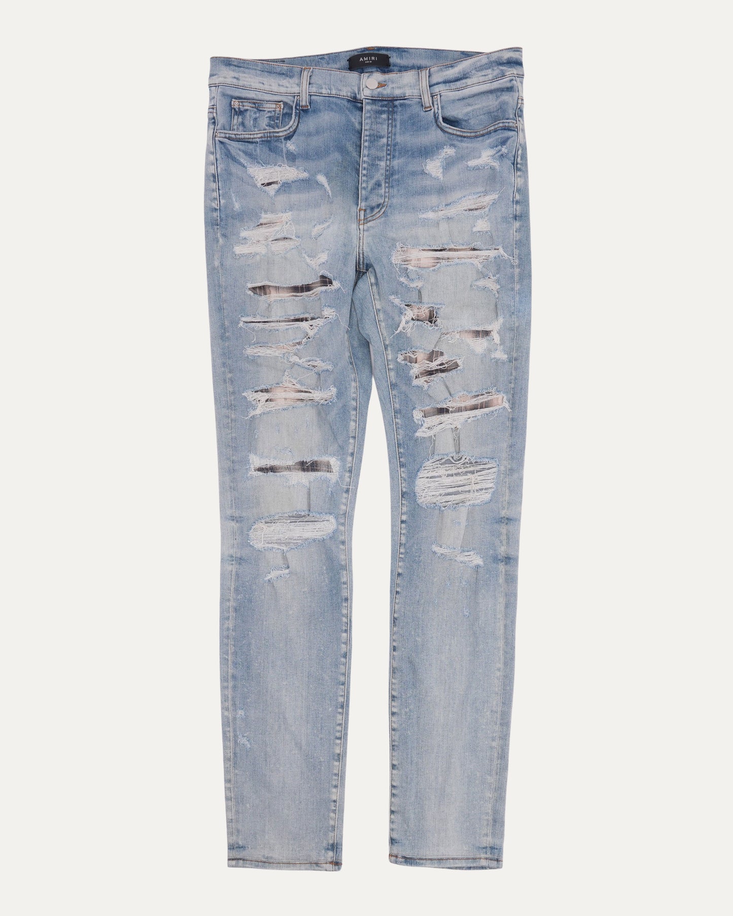 Distressed Repaired MX1 Jeans