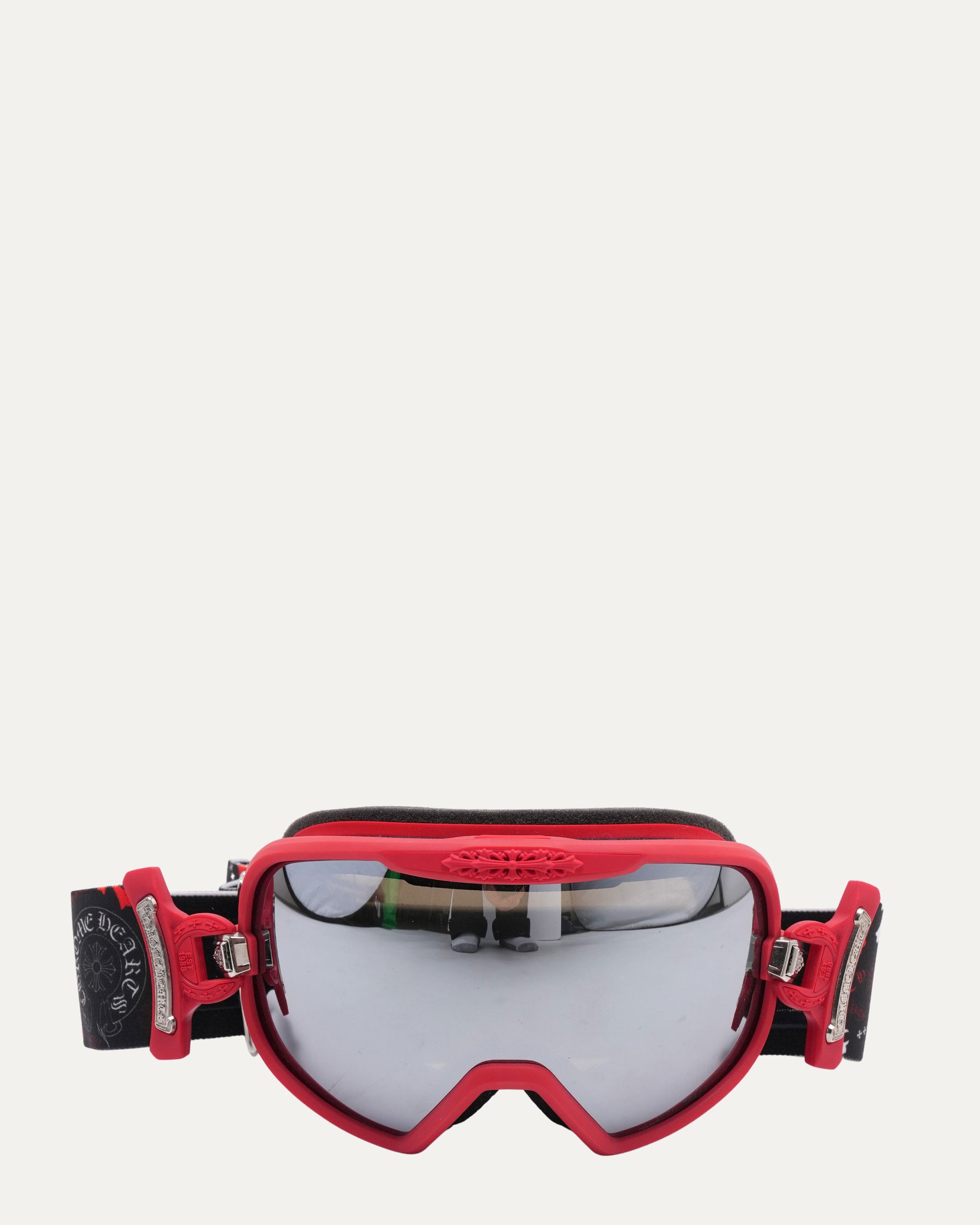 chrome hearts goggles Chrome Hearts Silver Morning Snow Goggles – Justin Reed