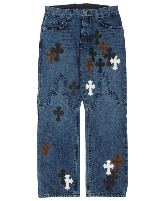 Fleur Knee Denim w/ 31 Cross Patches