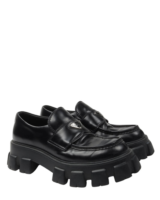 Monolith Brushed Leather Loafers