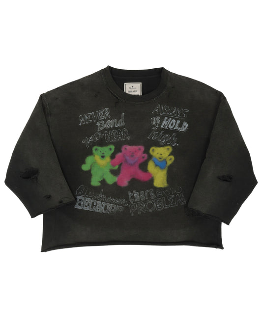 Grateful Dead Bears Distressed Sweatshirt