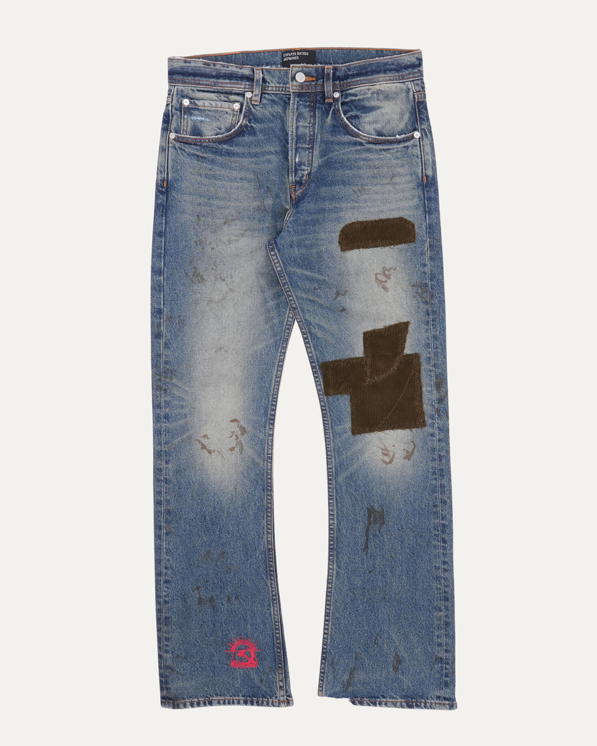 Patchwork Flare Jeans