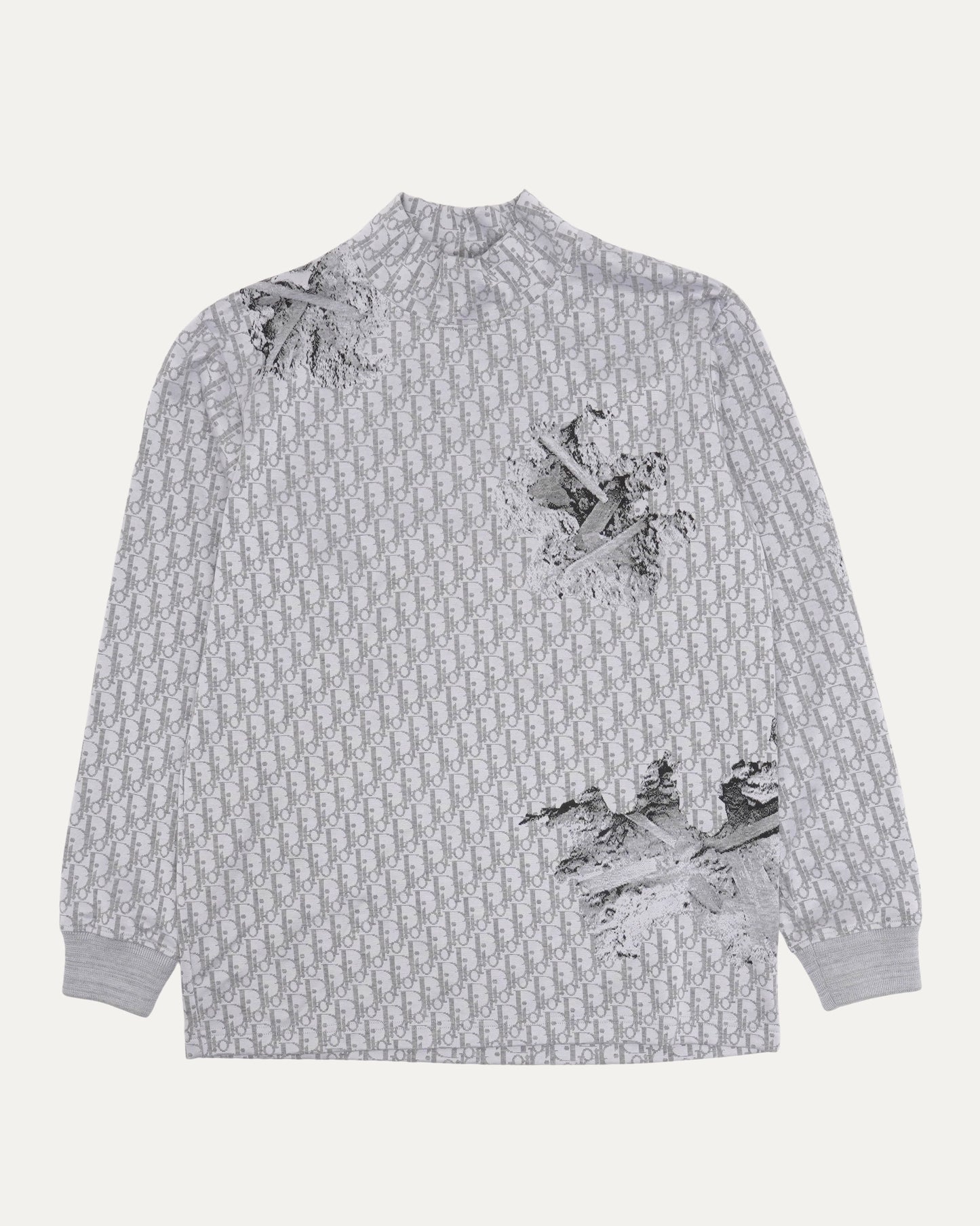 Daniel Arsham Oblique Monogram Long Sleeve T-Shirt