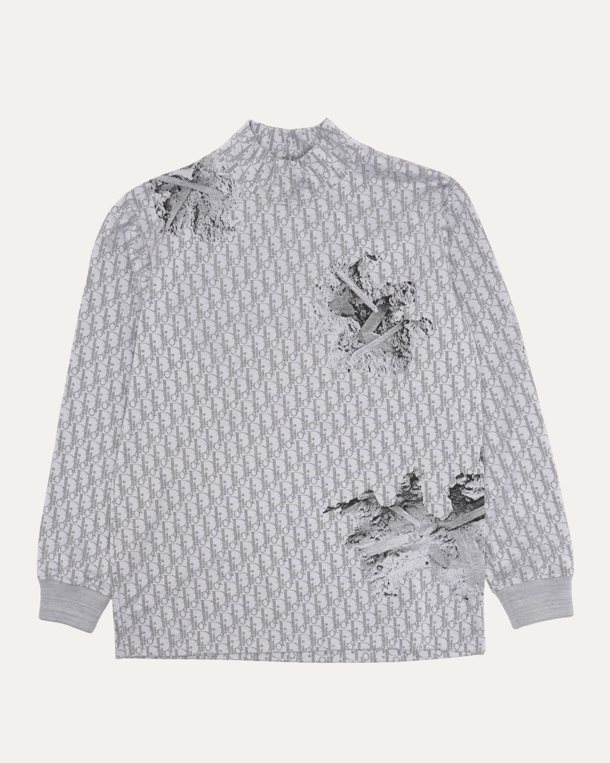 Daniel Arsham Oblique Monogram Long Sleeve T-Shirt