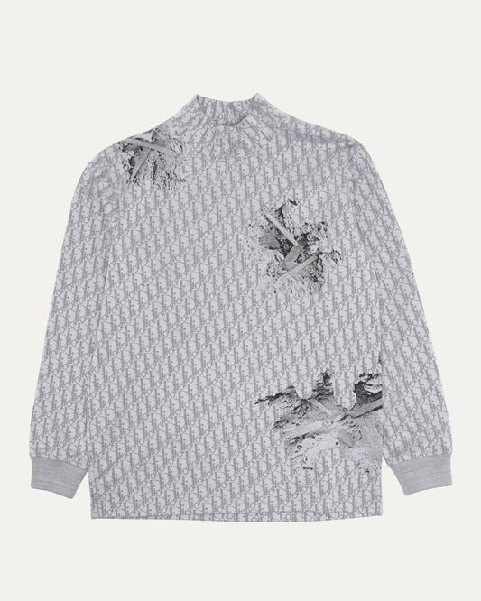 Daniel Arsham Oblique Monogram Long Sleeve T-Shirt