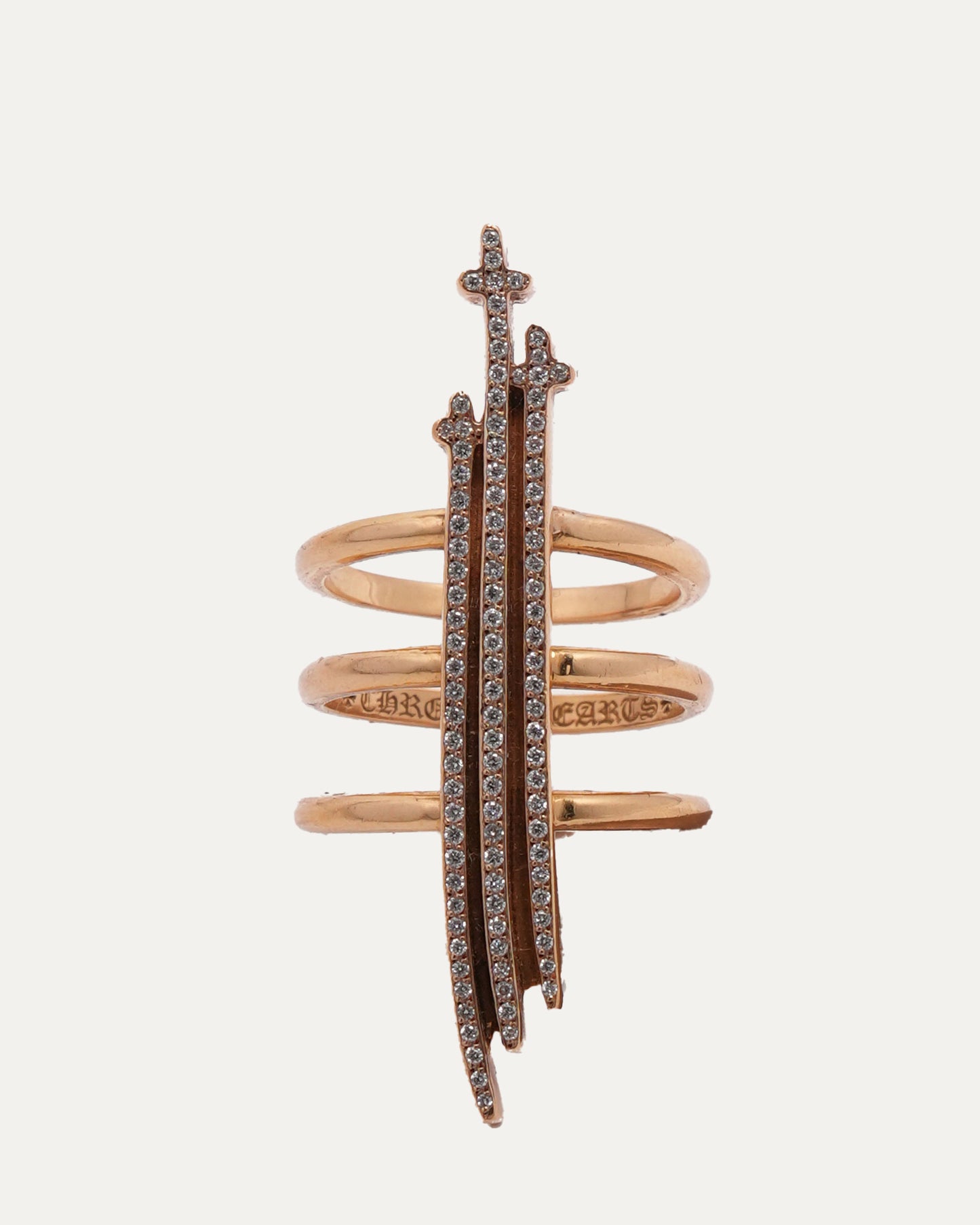 Gold and Diamond 3RS Ring