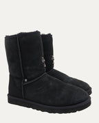 Cross Embellished Ugg Boots
