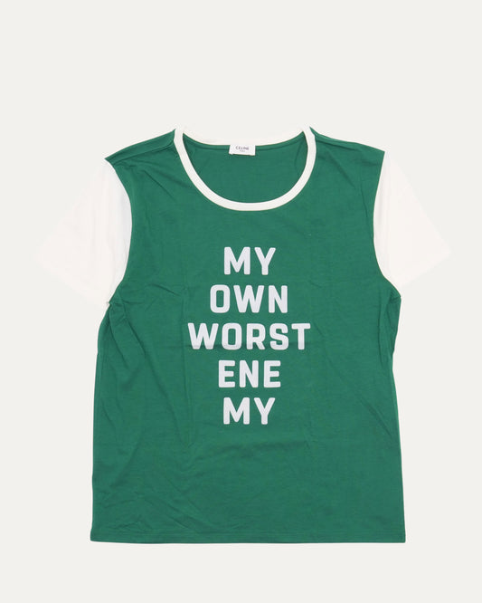 'My Own Worst Enemy' Baseball T-Shirt
