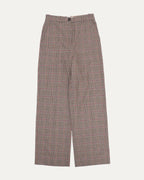 Wool Plaid Trousers