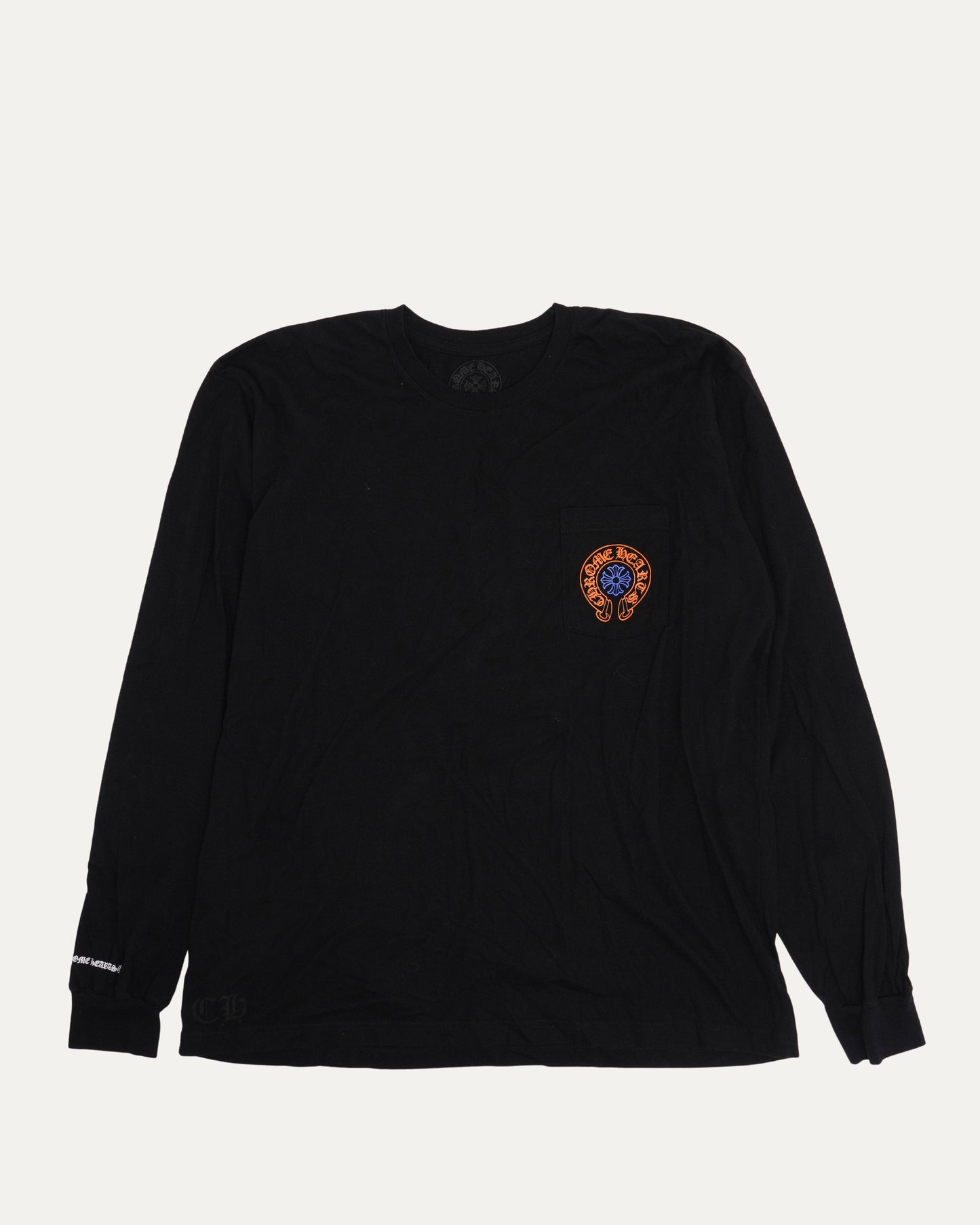 Staff Horseshoe Logo Pocket Long Sleeve T-Shirt
