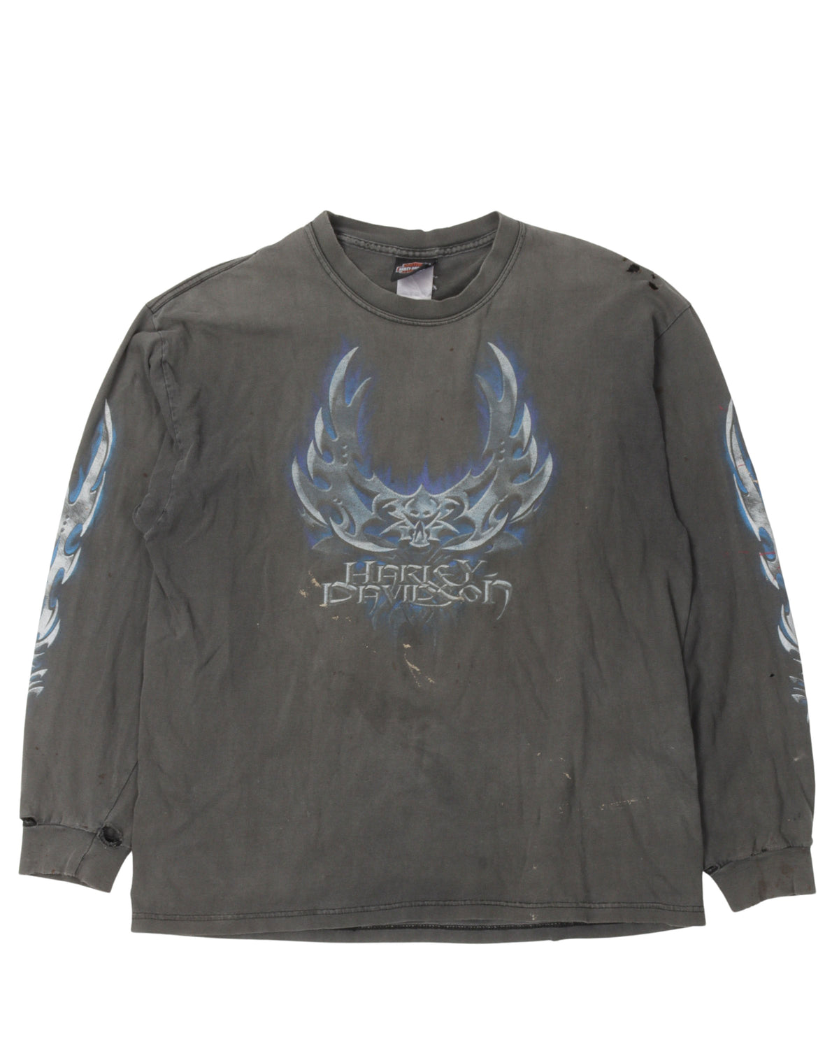 Harley Davidson Metallic Logo Long Sleeve T-Shirt